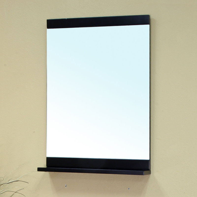 Loews Rectangle Wall Mirror with Shelves