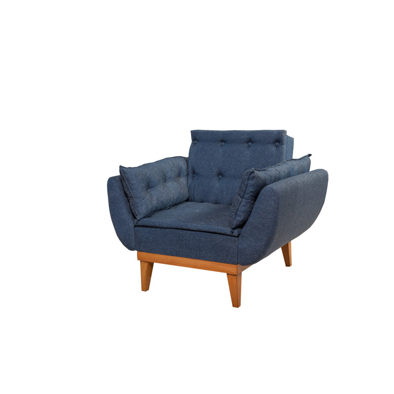 Fauteuil convertible Buckley, Bleu foncé