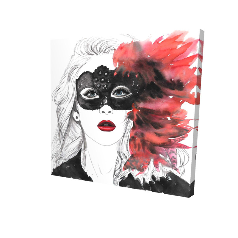 Masked Ball - Toile de salon romantique pour la décoration intérieure