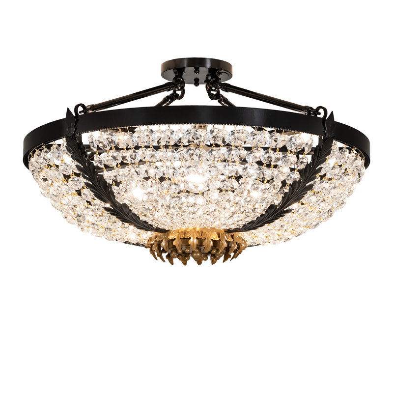 Chrisanne Crystal Semi Flush Mount