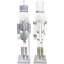 Casse-noisette 24 po blanc et argent, ensemble de 2