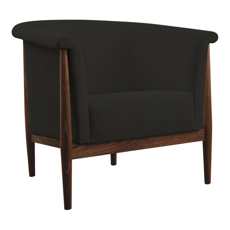 Fauteuil demi-tonneau l 34,5 po Walnut Grove, Perigold montage onyx
