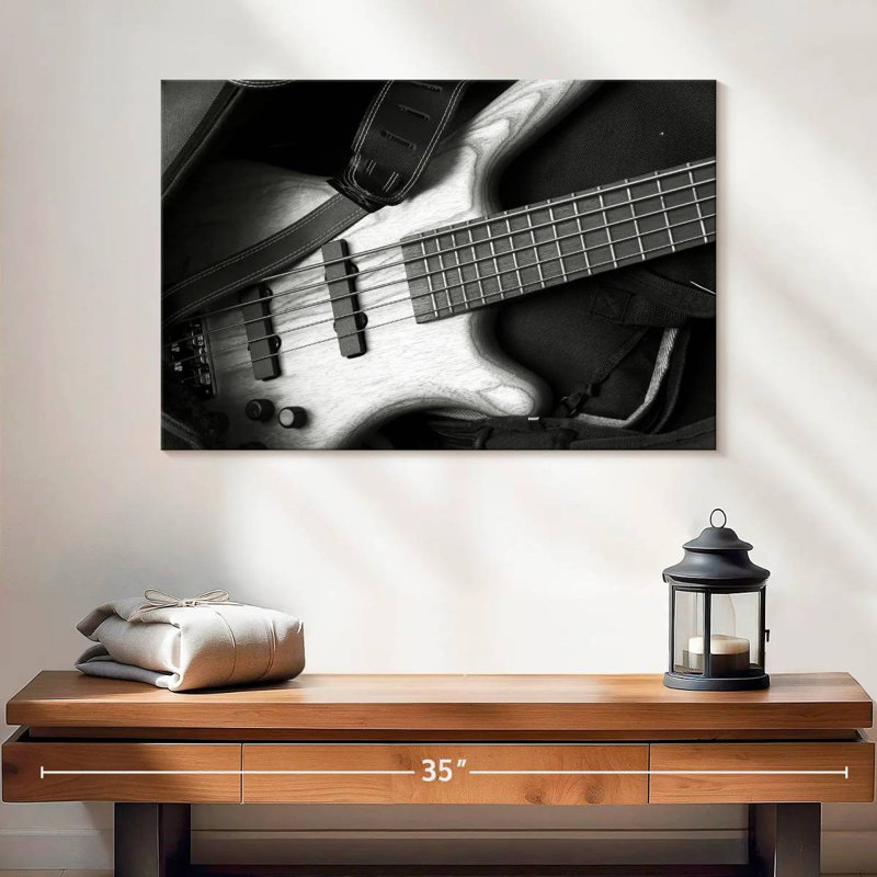 Abarca Monochromatic Bass Guitar, 16" H x 24" W