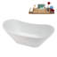 Baignoire autoportante 67 "avec drain interne Streamline-112235321