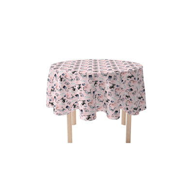 Round Cotton Twill Tablecloth
