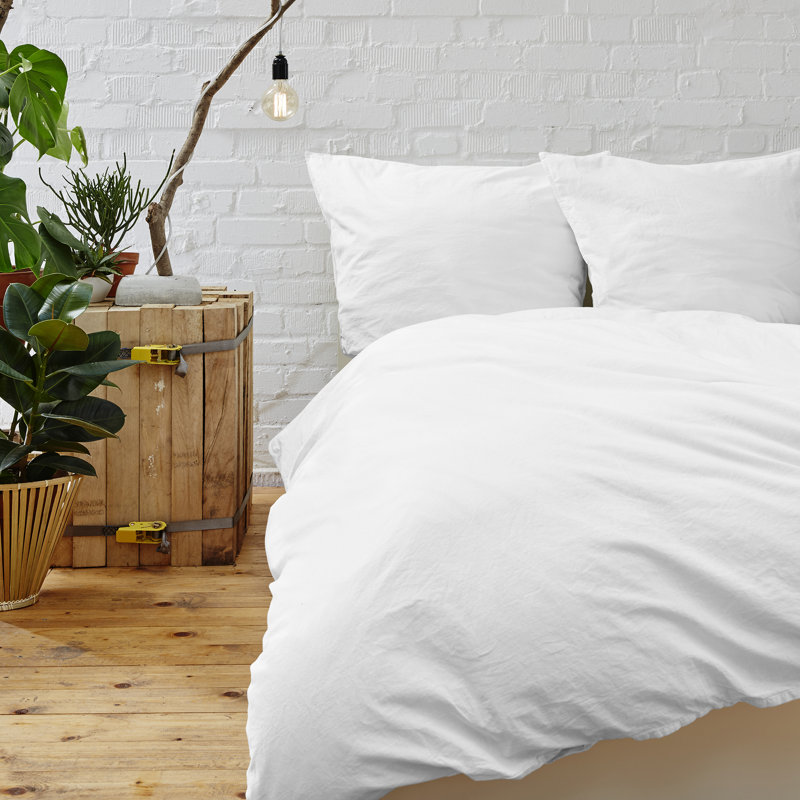 Duvet Cover, Queen Duvet Cover + 2 King Shams, White