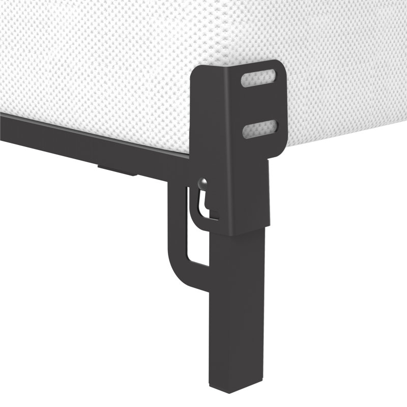 Cadre de lit en métal de 18 cm (7 po), assemblage facile sans outils, sommier requis, 2 places, Double