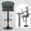 Louth Swivel Upholstered Adjustable Height Counter Stool with Metal Frame-1744047707