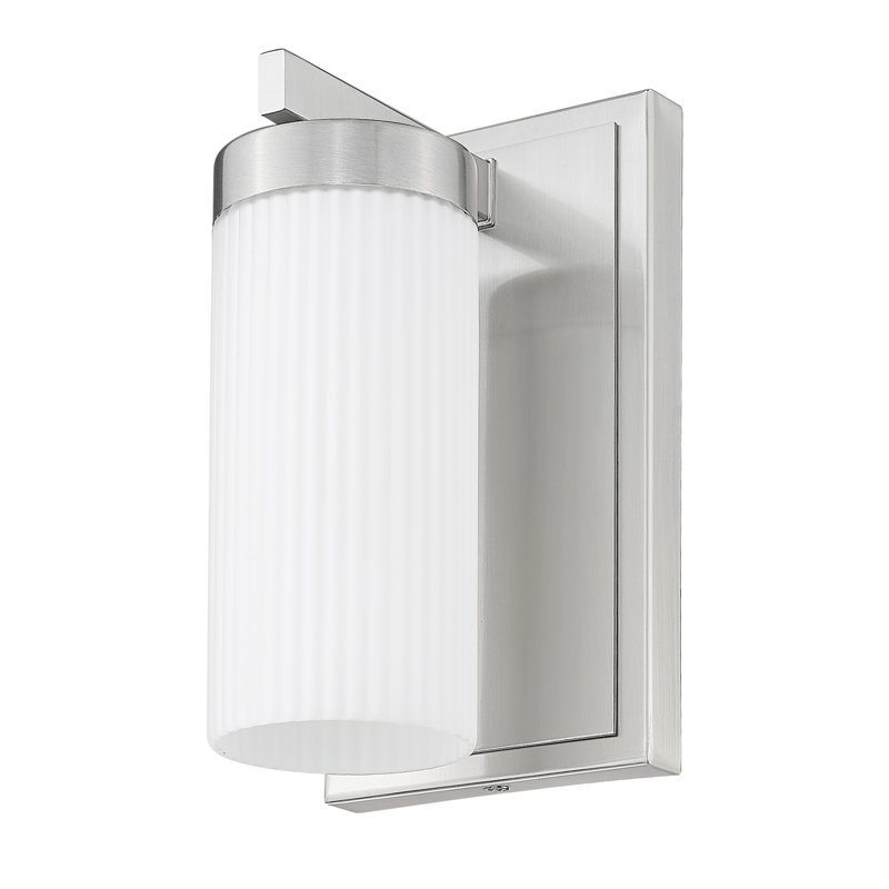 Applique murale 1 lumière Danica, Nickel brossé