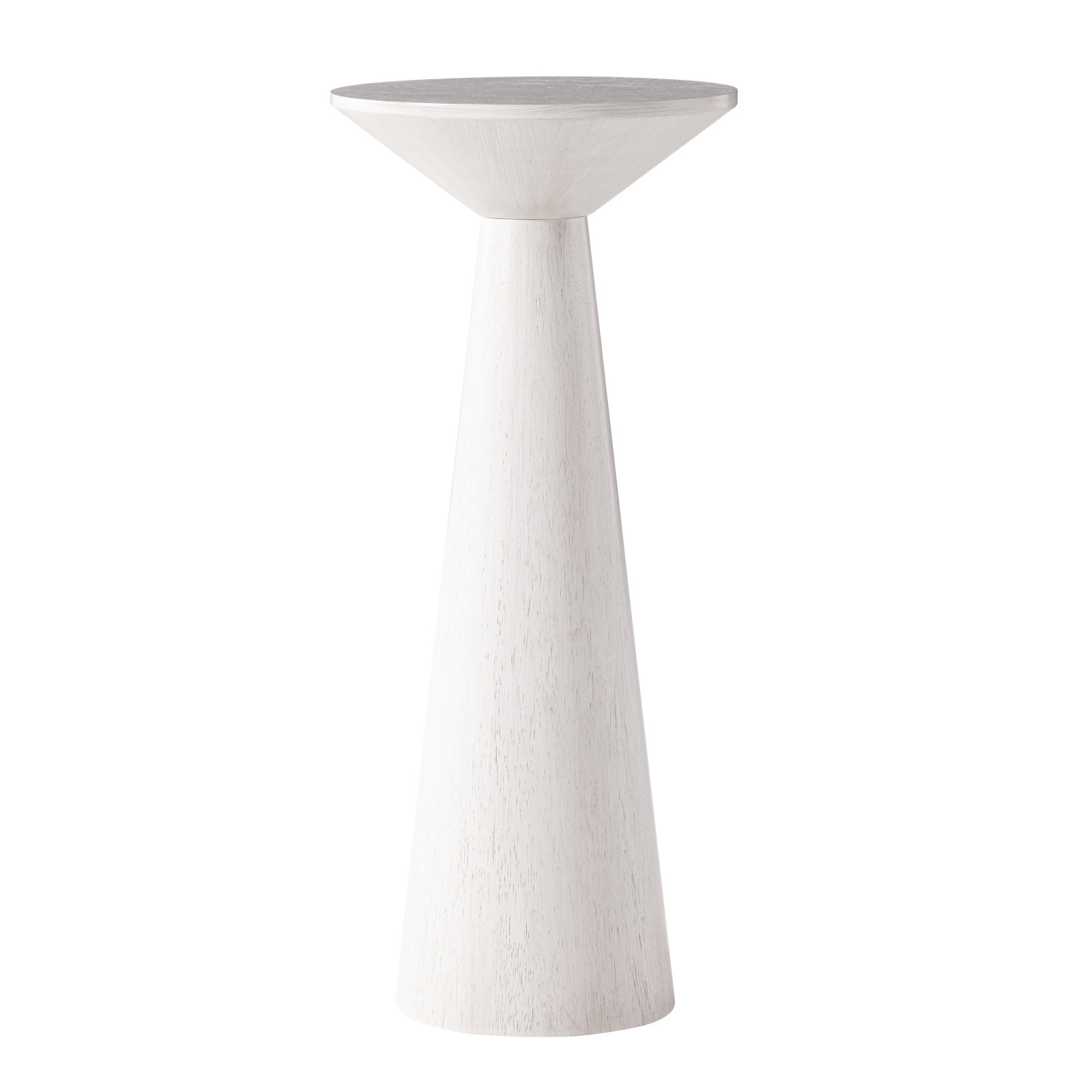 Bozovich Solid Wood End Table, White, 22.83" H x 9.84" W x 9.84" D
