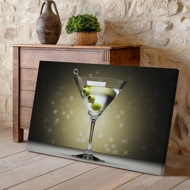Reproduction d'art sur toile, "Martini devrait être", H 11 po x l 14 po