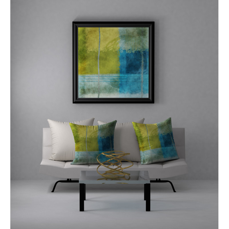 Housse de coussin carrée tendance et insert, 24" X 24"