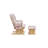 Cleo Wooden Glider and Ottoman-136278638-136278637