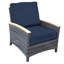 Bella Wicker Teak Outdoor Lounge Chair-1037255467-1037614402