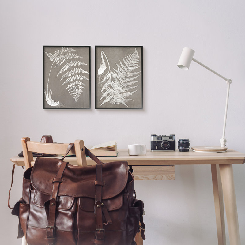 Ensemble détaillé d'art texturé giclée 2Pc, Giclée encadrée noir minuit, L 11 po x H 14 po