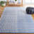 Karpeta Striped Hand Woven Wool and Cotton Area Rug-2114012945
