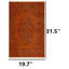Tapis traditionnel rétro orange brûlé surteint-326682397