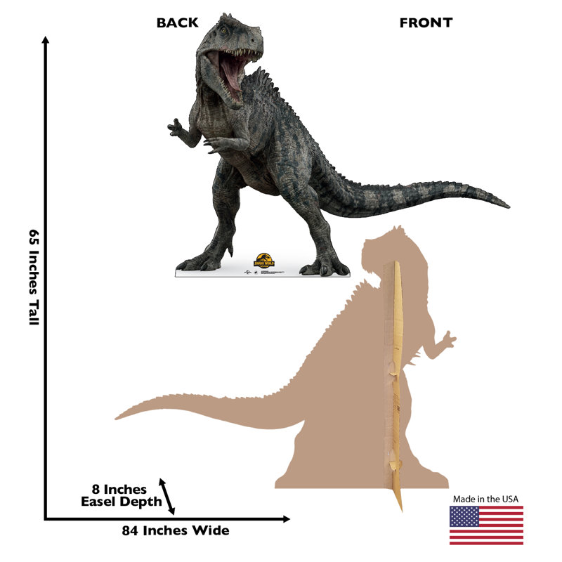 Life-Size Jurassic World Dominion Giganotosaurus Cardboard Standee