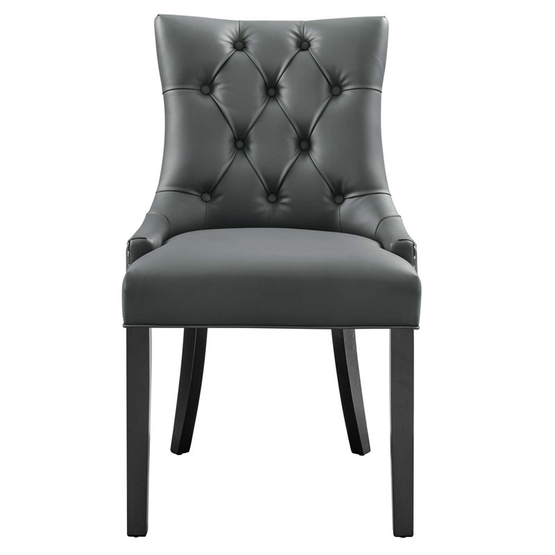 Chaise parsons rembourrée Regent, gris, 1