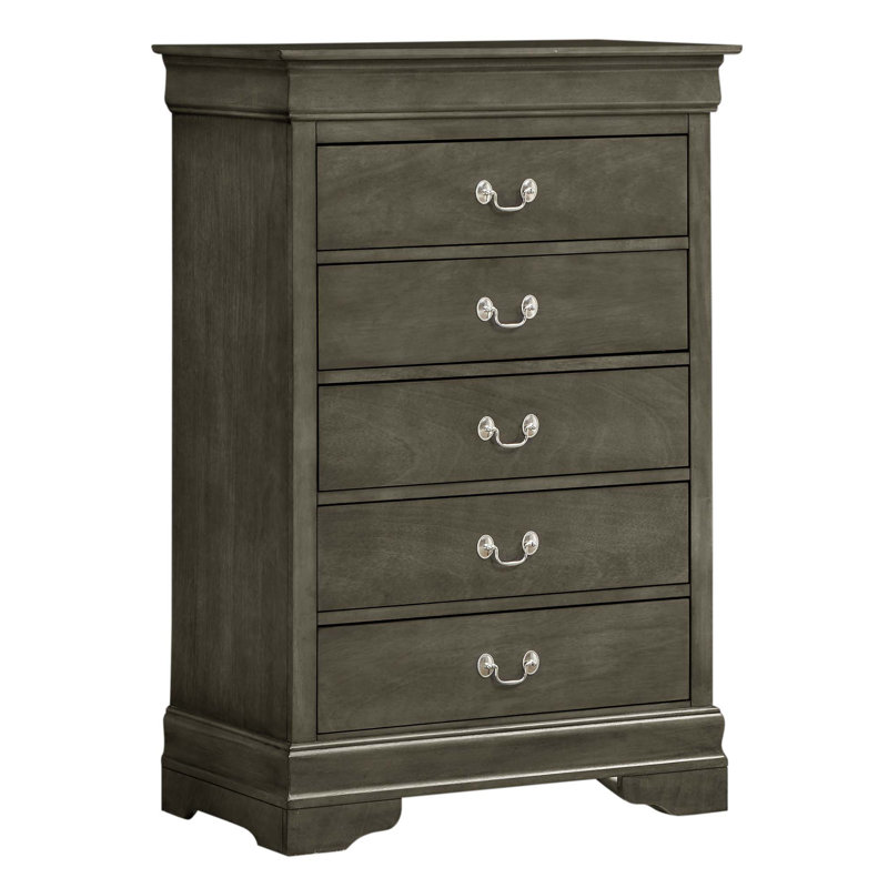 31'' W 5 - Drawer Dresser, Gray