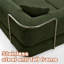 Canapé-lit modulaire convertible 5-en-1 avec accoudoirs en forme de L - Aucun assemblage requis, structure robuste, canapé 3 places multifonctionnel pour le salon et la chambre à coucher, vert-1788935773