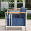 Chaises longues d'extérieur en acier thermolaqué 2 pièces Coan Archlebov - Siège profond avec coussins épais de 10 po-1649173539