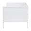 Lit de jour simple Baxton Studio Lara - Base de lit en bois moderne avec tête de lit décorative découpée au laser, blanc-905046660
