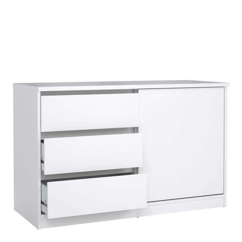 Raffo 118.9cm Sideboard, White High Gloss