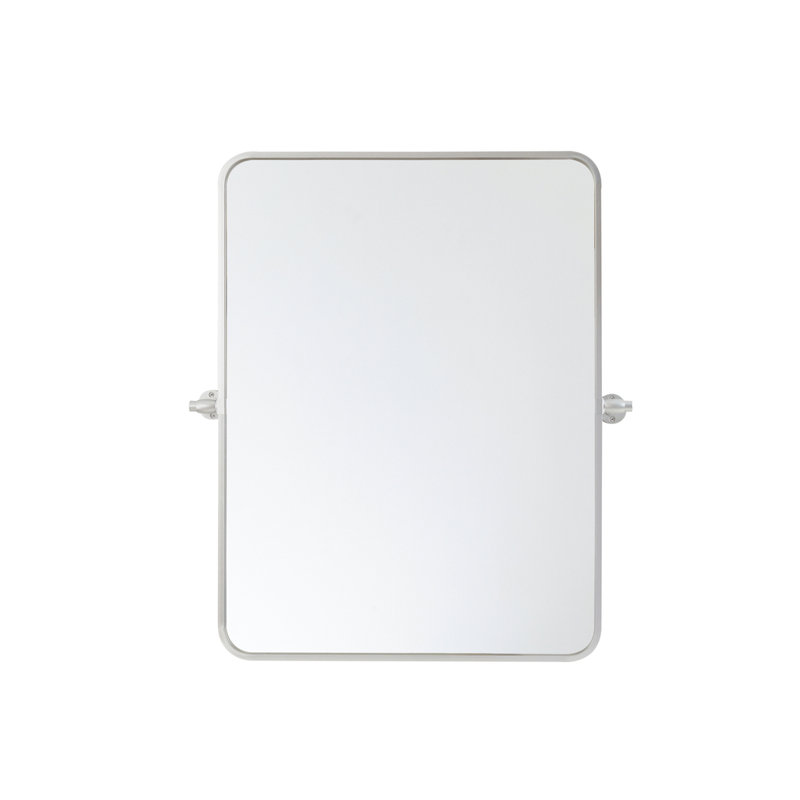 Belfield Metal Wall Mirror, Silver, 24" x 32"