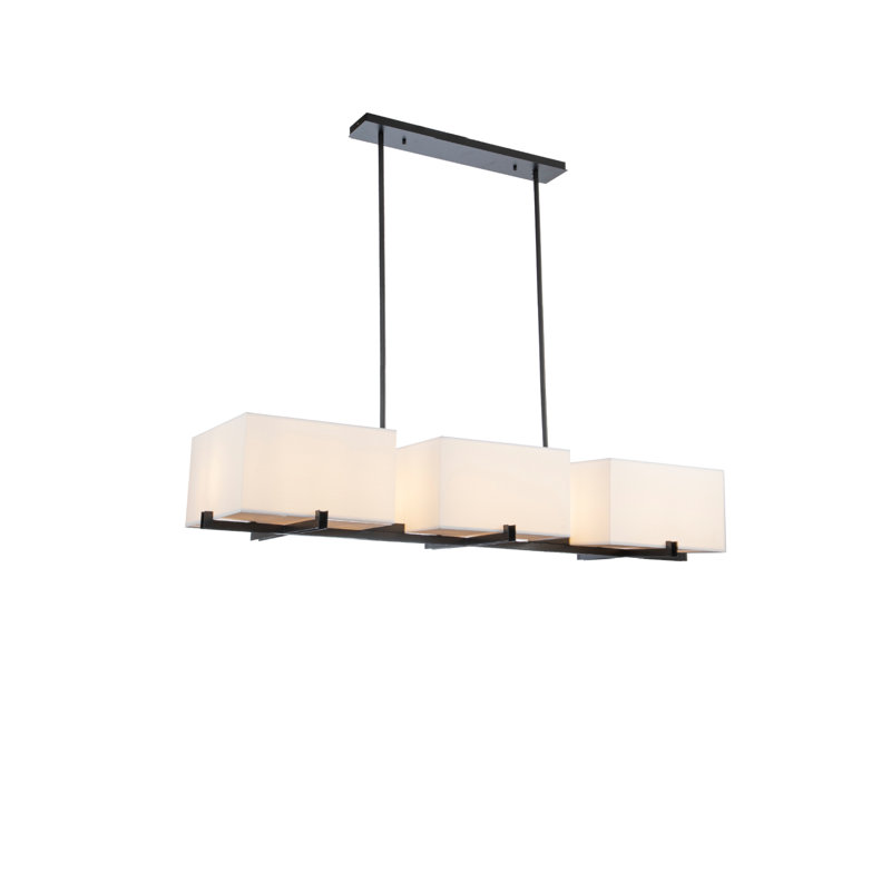 Luminaire suspendu linéaire à 6 lumières pour îlot de cuisine Cameron