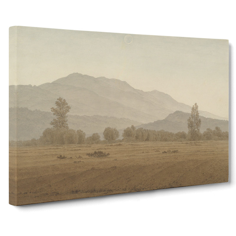 The Riesengebirge Mountains by Caspar David Friedrich - Wrapped Canvas Painting, 35cm H x 50cm W x 3cm D