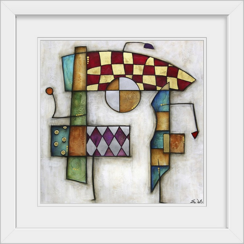 Malveaux «Reva» par Brittiney, impression, H 24 po x l 24 po x P 1 po, Cadre blanc