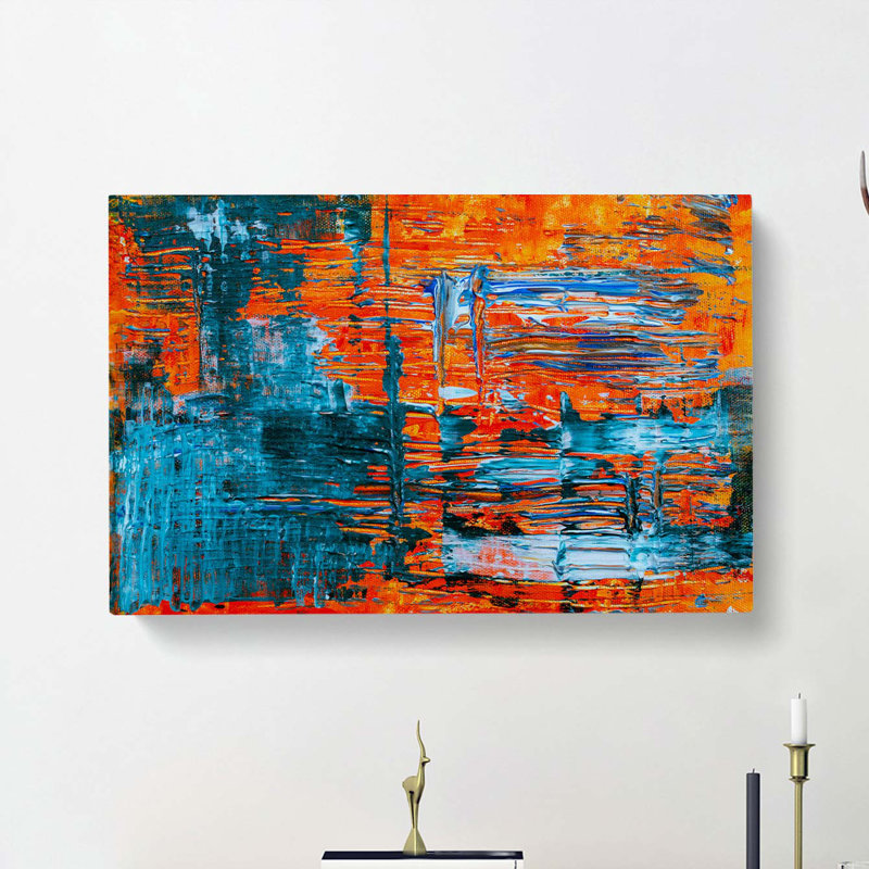 Abstract Art Painting Vol.25 by S.Johnson - Wrapped Canvas Painting, 50cm H x 76cm W x 3cm D