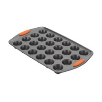 Mini Muffin &Cupcake Set, 24 Cups 2-Pieces, Nonstick Silicone Baking Pan,  BPA Frees and Dishwasher Safe, Great for Making Muffin Cakes, Tart, Bread  (24 Cups Red,2 PCS)