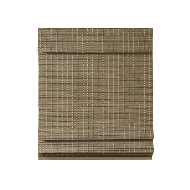 Store romain filtrant la lumière en bambou naturel Thalassa L 64 po, Beige, L 7,87 po x L 9,25 po