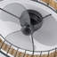 Ventilateur de plafond en rotin 12 '' avec lumière DEL et télécommande Boho