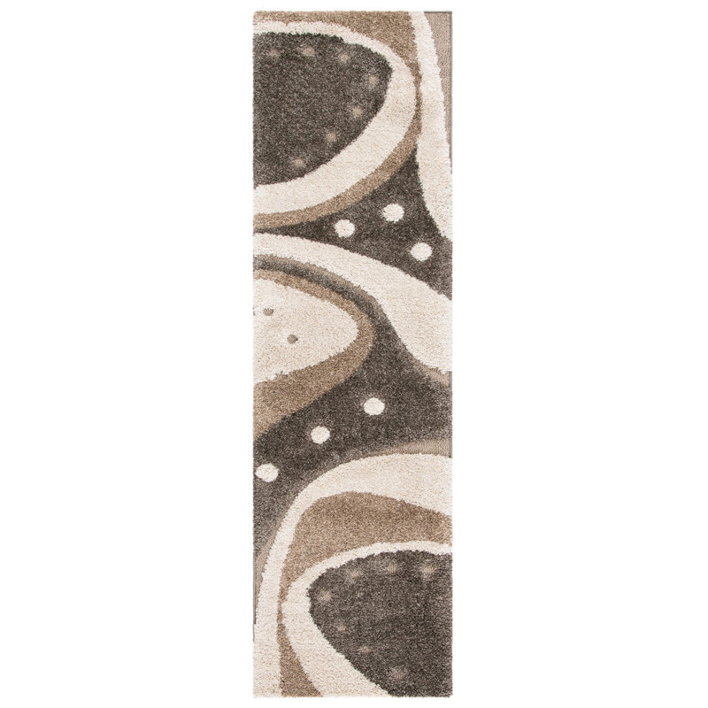 Kerio Shag Performance Abstract Rug, Runner 2'3" x 8'