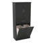 Armoire de rangement pour la maison avec deux paniers à linge, portes et tiroir-2131756431