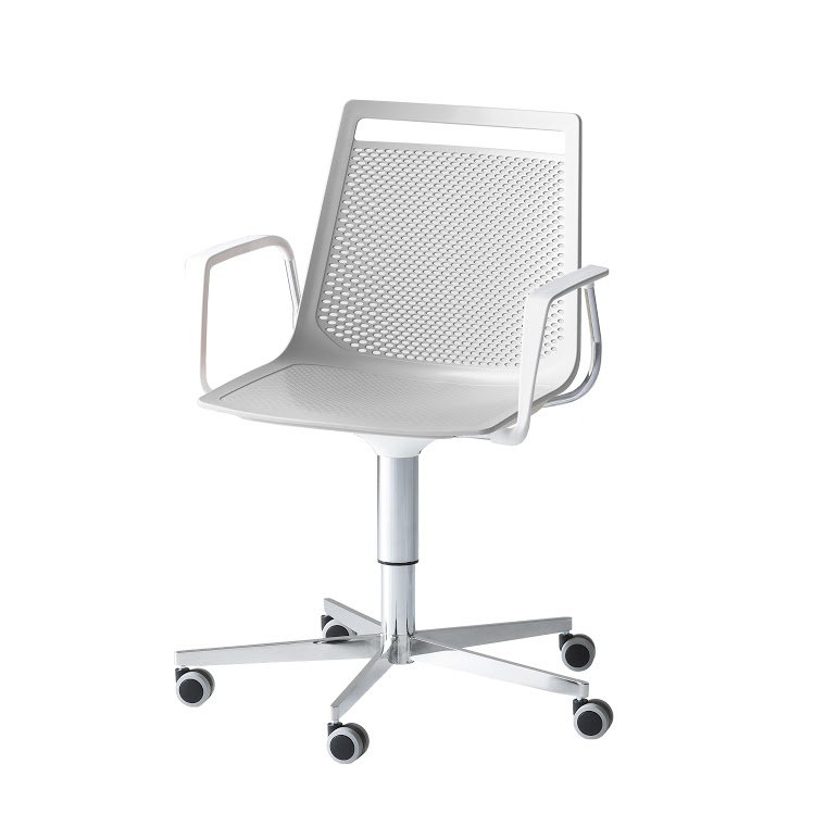 Chaise de travail Akami, Blanc