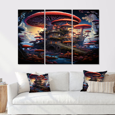 Dedman - Ensemble de salon mural art abstrait paysage
