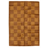 Handmade Wool Checkered Area Rug
