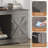 58'' Modern Farmhouse TV Stand for TVs up to 65", Natural Grey