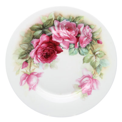Rose 7.5" Bone China Appetizer Plate
