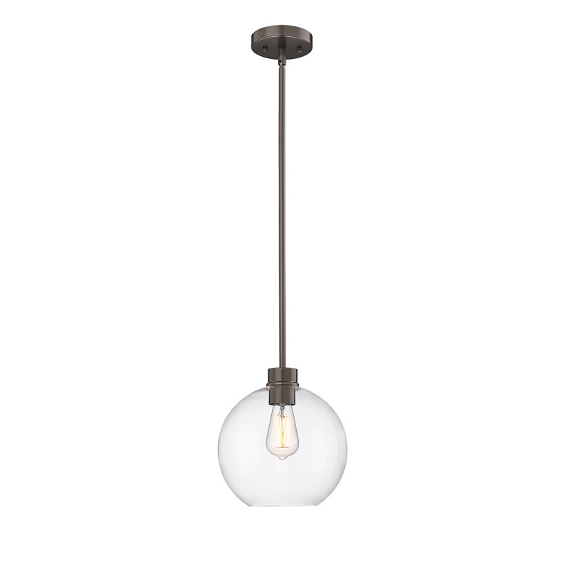 Lanterne suspendue d'extérieur 1 lumière H 49,16 po, Bronze thermolaqué
