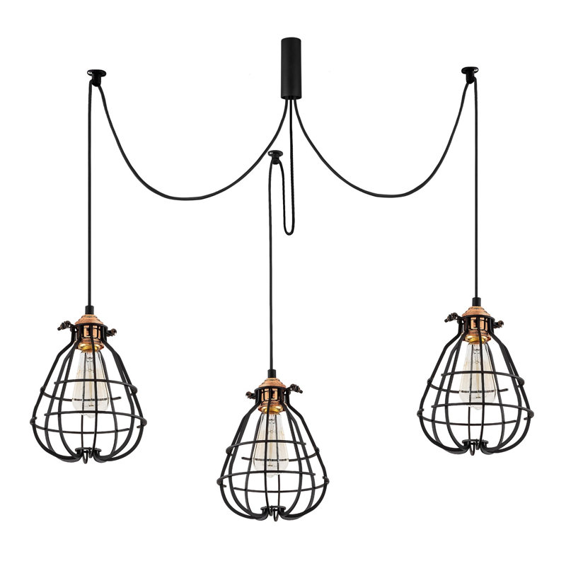 Luminaire suspendu géométrique à 3 lumières Devize
