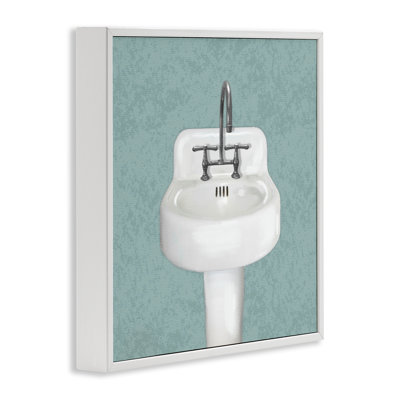 Lavabo simple pour salle de bain, estampe numérique, design par Matthew Piotrowicz