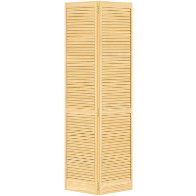 Bi-fold Traditional Louver-Louver Unfinished 80 x 28
