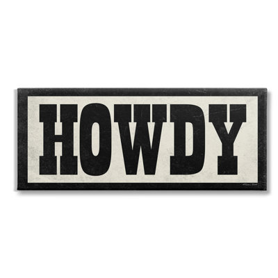 Art mural rétro sur toile Howdy