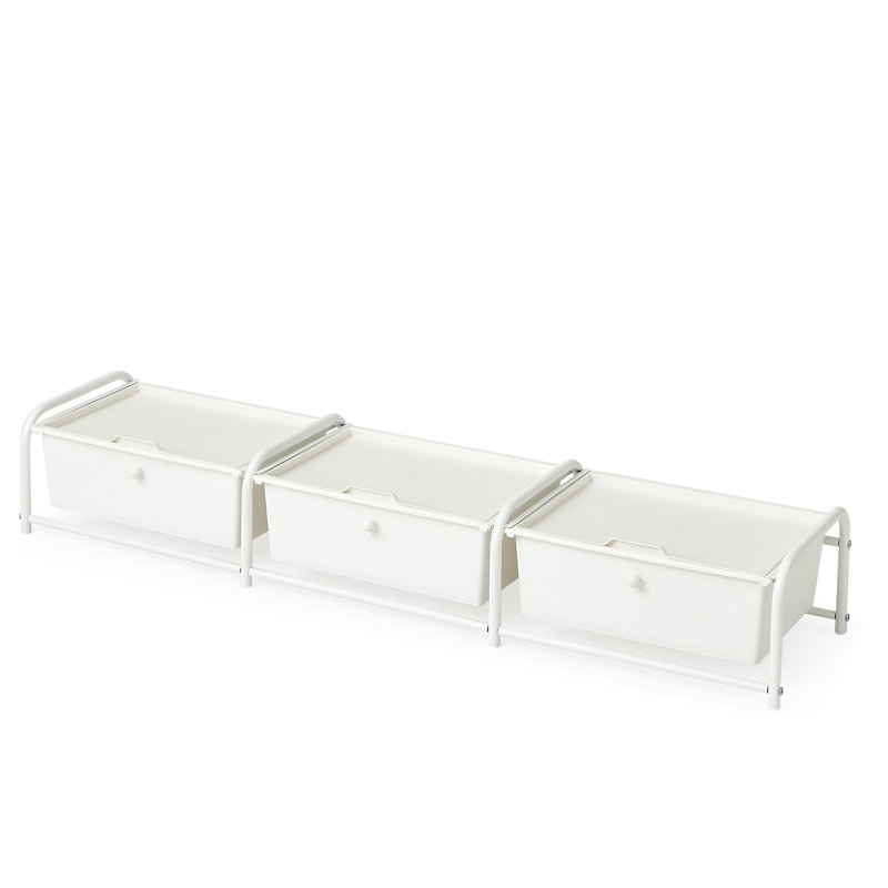 3 Drawer Storage Drawer, White