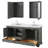 Deborah 72'' Double Bathroom Vanity with Marble Top with Mirror-23113256-80209528